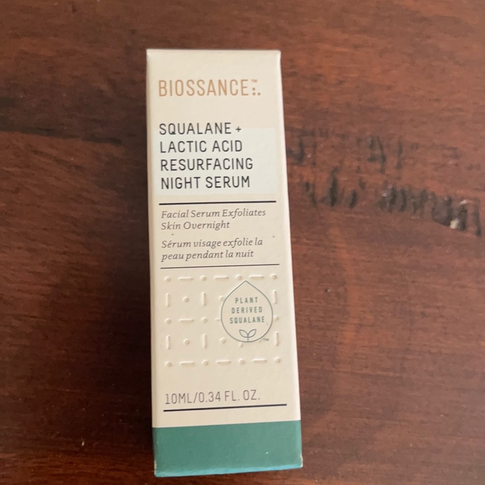 NWT Mini Biossance Squalane & Lactic Acid Night